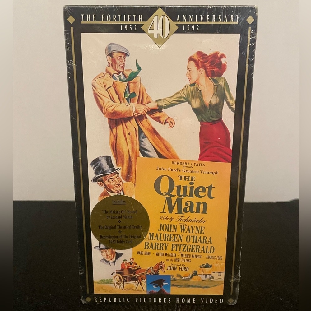John Wayne THE QUIET MAN O’Hara Fitzgerald 40 Year Anniversary Ed. VHS NIP NIB